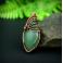 Wisiory wire wrapping,miedziany wisior,awenturyn,kamień