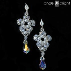 Kolczyki Kryształowo Perłowe Swarovski - Kolczyki - Biżuteria