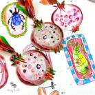Kolczyki autorskie,artystyczne,duże,kolorowe,handmade