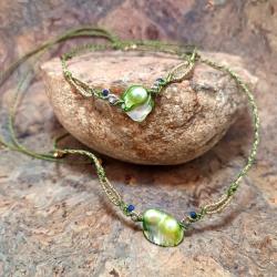 komplet mikro makrama choker i bransoletka - Komplety - Biżuteria