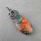 Wisiory agat,wire wrapping,talizman,srebro oksydowane