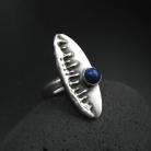 Pierścionki pierścionek,biżuteria,srebro,lapis lazuli