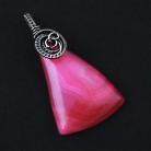 Wisiory agat,różowy wisior,srebrny wire wrapping,talizman