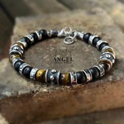 bransoleta męska,surowa biżuteria męska - Dla mężczyzn - Biżuteria