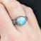 Pierścionki larimar,srebro,srebrny