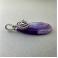 Wisiory wire wrapping,wire-wrapping,fioletowy agat,fiolet