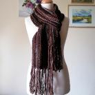 Szale, apaszki rękodzieło,szal boho,szal unisex,czekolada