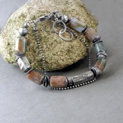 surowe,hand made,925,prezent,unikat,naturalny - Bransoletki - Biżuteria