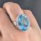 Pierścionki topaz,srebrny,blue,srebro,okaz,retro,royal