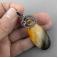 Wisiory wire wrap,wire wrapping,bursztynowy,żółty