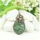 Wisiory wire wrapping,szmaragd,miedziany wisior,