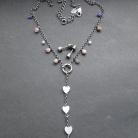 Srebro Ametyst Naszyjnik do golfu