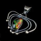 Wisiory Opal,srebro,srebrny