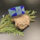 Bransoletki bransoletka tkana na krośnie z koralików