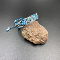 bransoletka tkana na krośnie z koralików - Bransoletki - Biżuteria