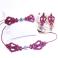 Komplety kolczyki choker bransoletka