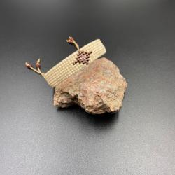 bransoletka tkana na krośnie z koralików - Bransoletki - Biżuteria