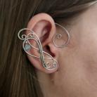 Kolczyki nausznice,oryginalne kolczyki,wire wrapping,