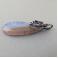 Wisiory niebieski agat,wire-wrapping,wire wrapping,wisior