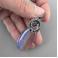 Wisiory niebieski agat,wire-wrapping,wire wrapping,wisior