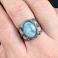Pierścionki larimar,srebro,srebrny