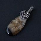 Wisiory czarno złoty,złoto czarny,agat,wire wrapping,wrap