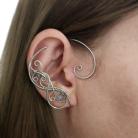 Kolczyki nausznice,oryginalne kolczyki,wire wrapping,
