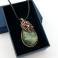 Wisiory wire wrapping,szmaragd,miedziany wisior,