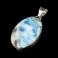 Wisiory larimar,srebro,srebrny
