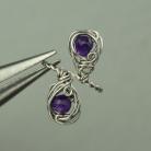 Pierścionki pierścionek,regulowany,wire wrapping,ametyst