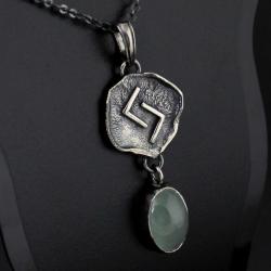 runy wikingów,runy nordyckie,jera,amulet,talizman - Naszyjniki - Biżuteria