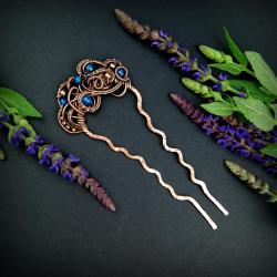 do włosów,szpilka,spinka,wire wrapping - Do włosów - Biżuteria