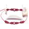 Komplety kryształ górski w makramie choker i bransoletka