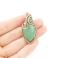 Wisiory wire wrapping,miedziany wisior,awenturyn,kamień